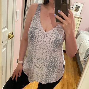 NWOT Tart Snakeskin Cutout Tank Top Size Large